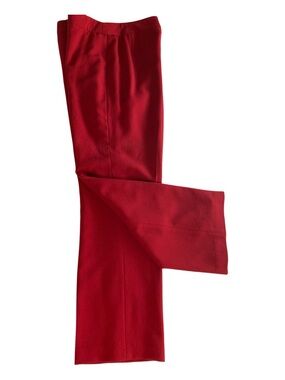 Lafayette 148 New York tailored crepe trouser Pants in Red, Size 12
